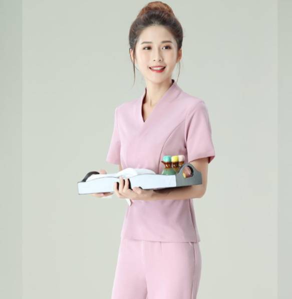 ชุดพนักงานร้านนวดสปา เสริมสวย คลินิกความงาม