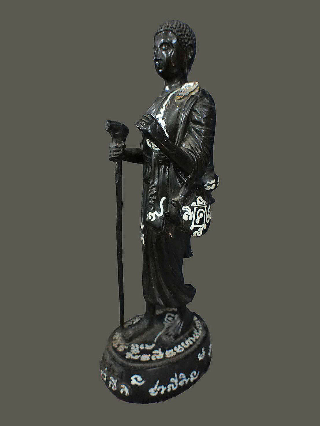 พระบูชา พระสีวลี จารรอบ ฐานยันต์เกราะเพชร เนื้อเรซิ่น ขนาดสูง 10 นิ้ว