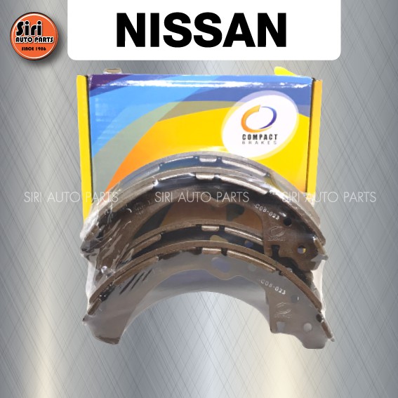 Compact Brake (ประกัน 1 เดือน) ก้ามเบรคหลัง NISSAN FRONTIER 2.7,3.0 2+4WD ปี 2001-2007, BIG-M BDI URVAN NV350 2.5 ปี 2014 COMPACT (TCN174) ผ้าเบรค