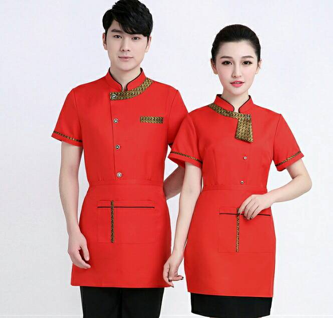 เสื้อพนักงานเสริฟ พนักงานร้านกาแฟ ร้านอาหาร