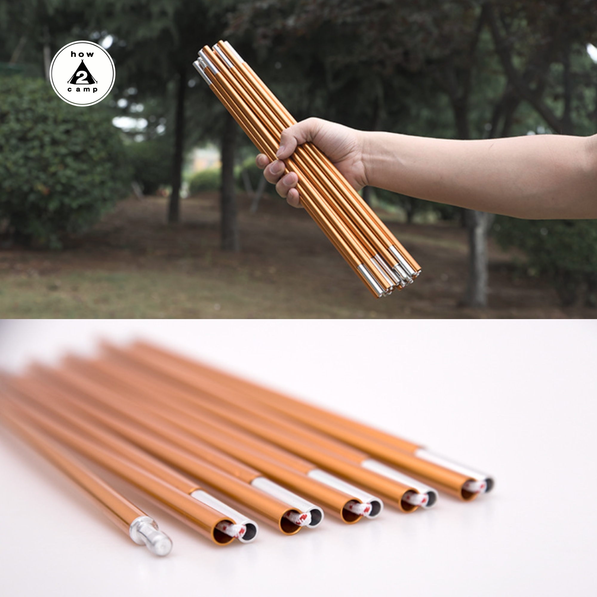 เสาเต็นท์อลูมิเนียม ขนาด360cm. หนา8.5mm