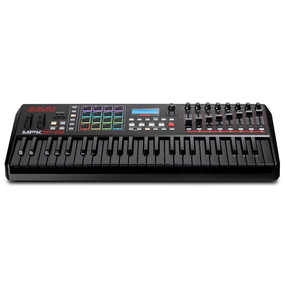Akai MPK249 Black Edition *ของแท้รับประกันศูนย์* USB มิดิคีย์บอร์ดคอนโทรลเลอร์ 49คีย์ รองรับ PC/Mac/iOS ฟรี Ableton Live Liteฯลฯ