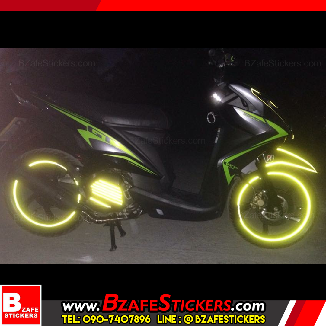 รีวิว สติ๊กเกอร์สะท้อนแสงติดขอบล้อ 3M, Kiwalite สติ๊กเกอร์ติดล้อ สติ๊กเกอร์แต่งรถ