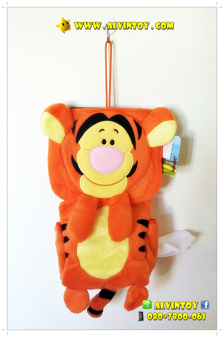 ที่ใส่ทิชชู่หลังเบาะรถลาย Tigger - เสือทริคเกอร์