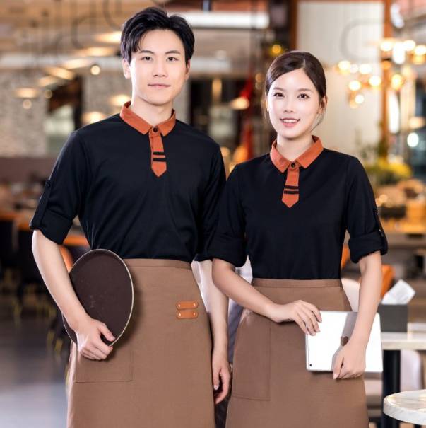 ชุดพนักงานเสริฟ ชุดพนักงานต้อนรับ ชุดพนักงานร้านอาหาร