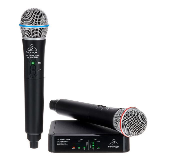 Behringer ULM302MIC *ของแท้รับประกัน 1ปี* ไมค์ไร้สายคู่แบบถือ, 2.4 GHz, ระยะ 60m, ฟรี!! Adaptor