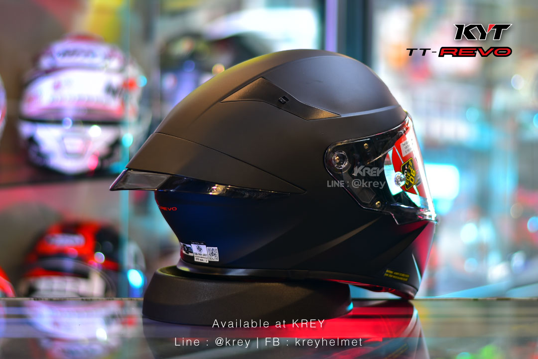 KYT model TT REVO Solids Matte Black