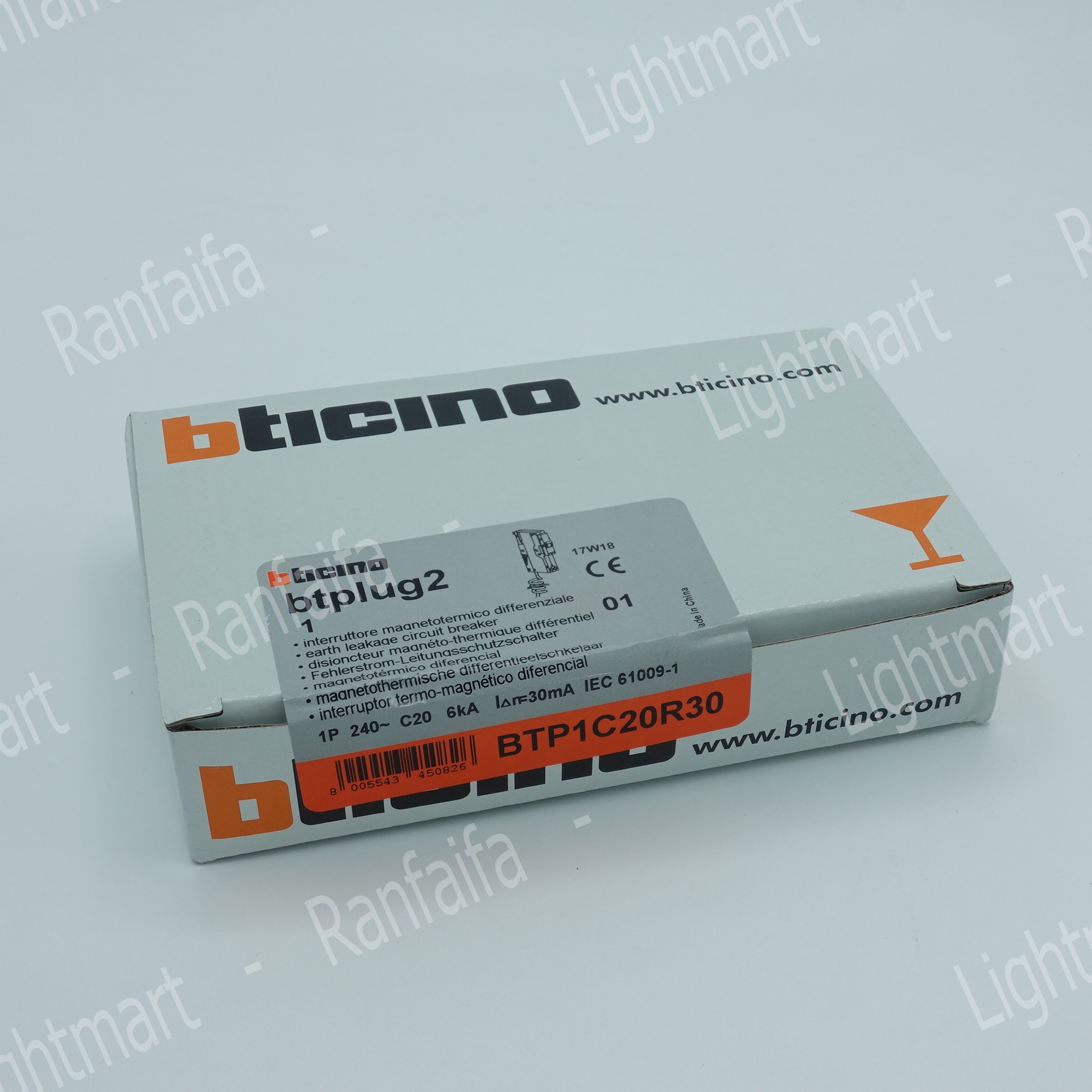 ลูกเบรกเกอร์ย่อย 1P กันไฟดูด (RCBO) 16-32A 30mA Bt-Plug (PRO)