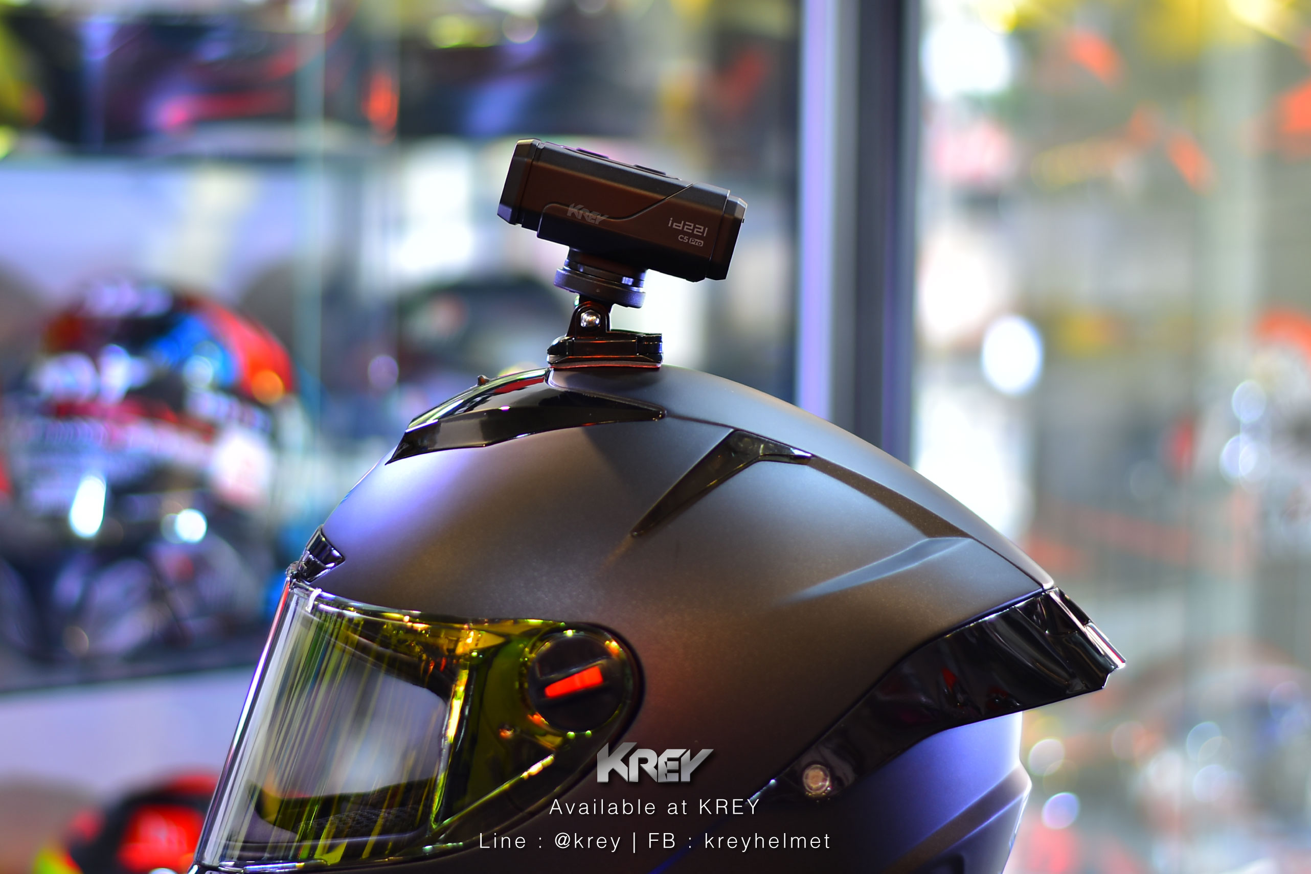 กล้องติดหมวก/รถ id221 รุ่น ACTION C5 Pro