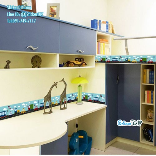 Border Wallpaper sticker วอลเปเปอร์แต่งขอบแบบกาวในตัว CAR (กว้าง10cm.xยาว10m.)