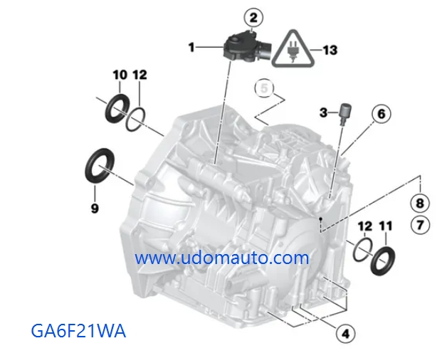MINI 24127551992 ซีลทอล์คเกียร์ ออโต้ ซีลเกียร์ ซีลเพลาขับ R56, R60, R61 GA6F21WA KOYO 24277560915