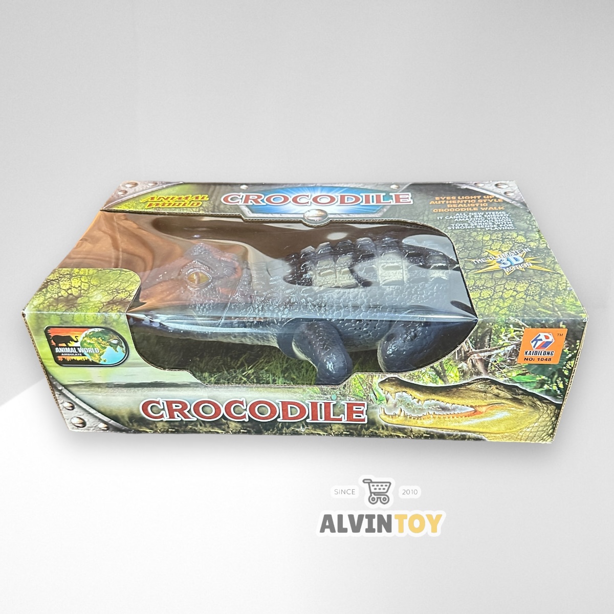 Crocodile โมเดลจระเข้ ของเล่นจระเข้ เดินได้ มีเสียง มีไฟ