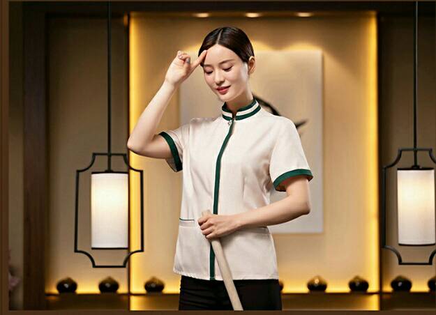 เสื้อแม่บ้าน พ่อบ้าน พนักงานทำความสะอาด