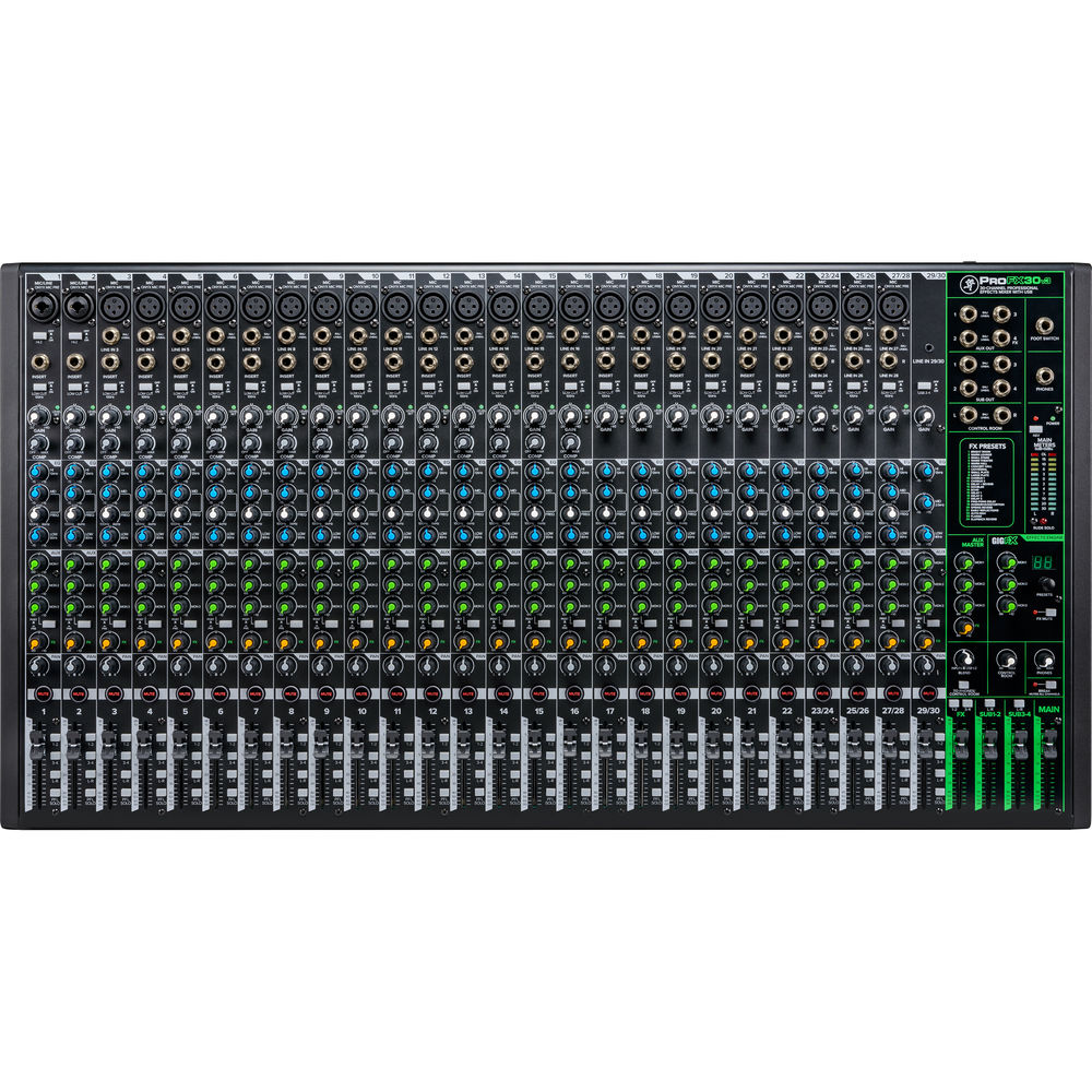 Mackie ProFX30 v3 USB มิกเซอร์/ออดิโอ อินเตอร์เฟส, 30 Ch., มีเอ็ฟเฟคในตัว 24 FX, บันทึกเสียง, ไลฟ์, สตรีม ฯลฯ, รองรับ Mac/PC รับประกันศูนย์ไทย 1 ปีเต็ม