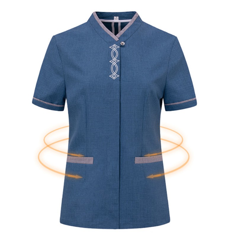 ชุดพนักงานทำความสะอาดห้องพักโรงแรม ชุดแม่บ้าน ชุดเบลบอย เสื้อแม่บ้าน