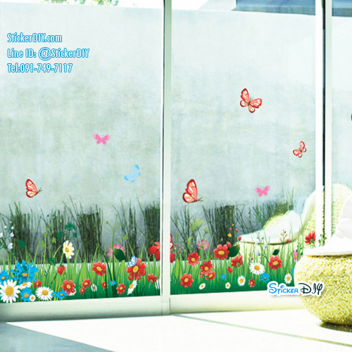 Transparent Wall Sticker สติ๊กเกอร์ติดผนัง แต่งขอบ Fresh taste (กว้าง135cm.xสูง40cm.)