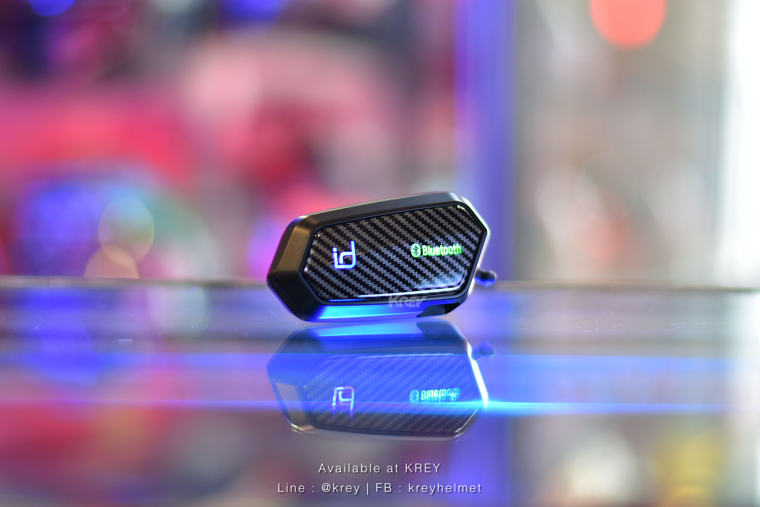 บูลทูธติดหมวก id221 MOTO A2 Pro : Carbon