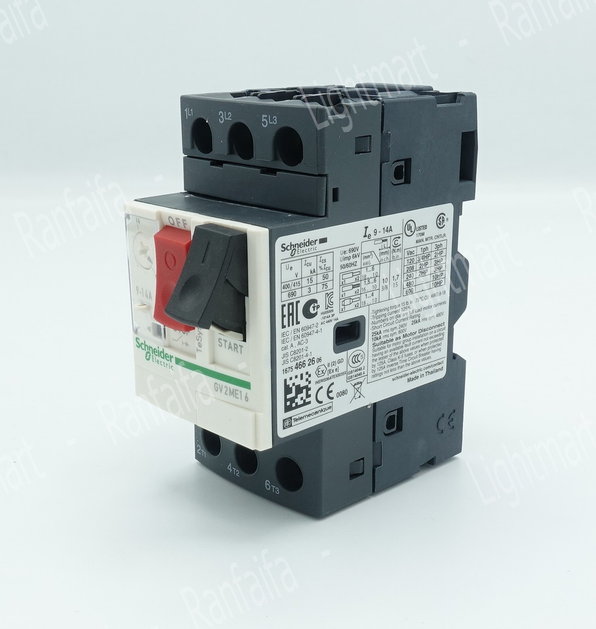 Motor Breaker GV2-ME16 (9-14A) SD