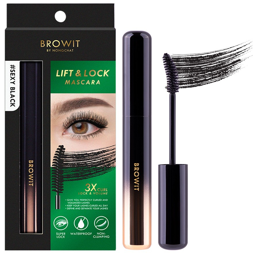 BROWIT บราวอิท ลิฟต์แอนด์ล็อกมาสคาร่า (6 กรัม) LIFT & LOCK MASCARA (6 G)