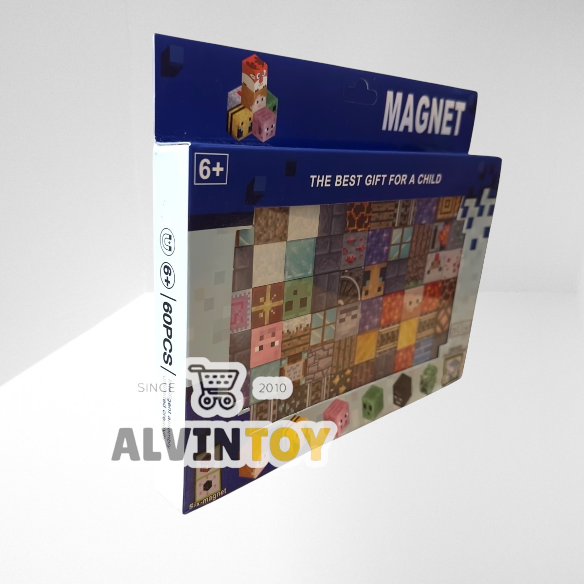 ชุดบล็อกตัวต่อแม่เหล็ก Minecraft มายคราฟ ขนาด 2 ซม. ชุด 60 ชิ้น สุดคุ้ม ส่งเร็ว ส่งด่วน