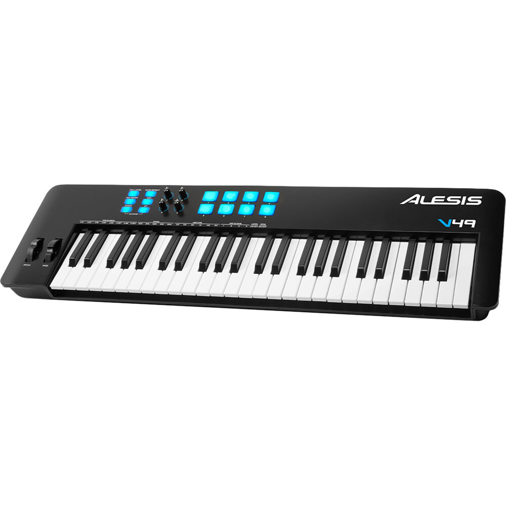 Alesis V49 MKII *ของแท้ประกัน 1ปี* มิดิคีย์บอร์ดคอนโทรลเลอร์ 49-Key USB MIDI Keyboard Controller