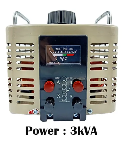 Variable Voltage Transformer TDGC2 หม้อแปลงปรับแรงดันไฟฟ้าแบบแกนหมุน 1 เฟส