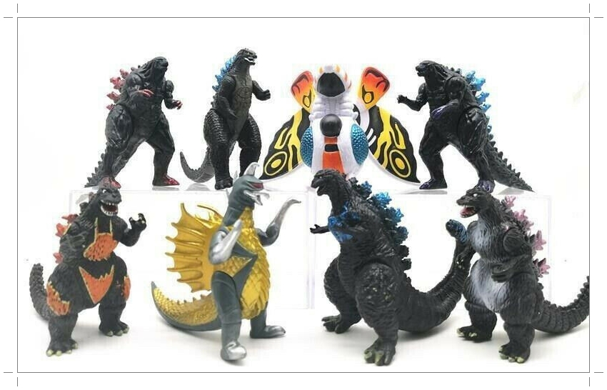 โมเดล Godzilla - ก็อตซิลล่า 9 cm. 8 ตัว