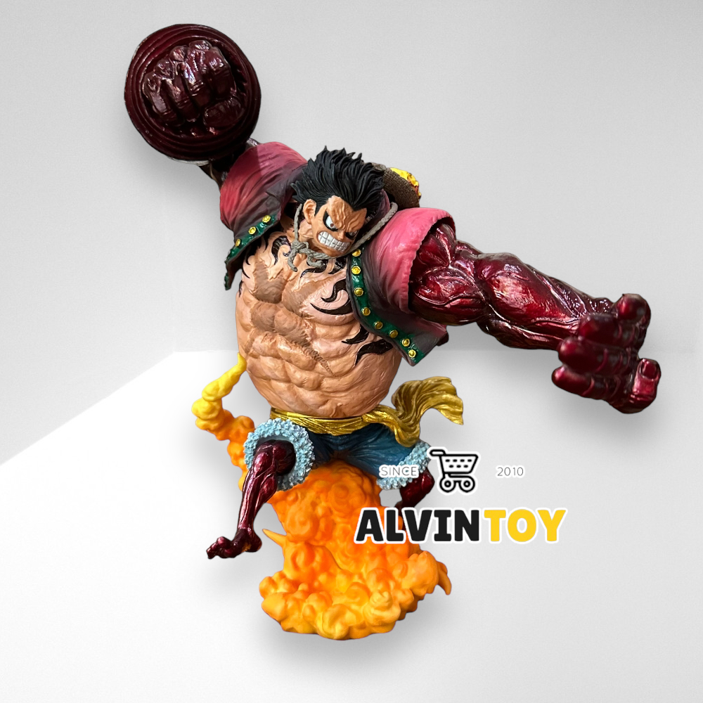 ฟิกเกอร์ One Piece Monkey D Luffy Gear 4 - model luffy gear 4 ขนาดความสูง 25 cm. ผลิตจาก PVC คุณภาพดี หนักๆ ตันๆ