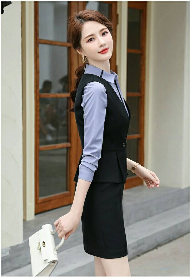 ชุดสูท ชุดพนักงานต้อนรับ ชุดพนักงานออฟฟิศ