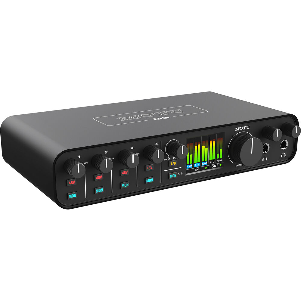 MOTU M6 *ของแท้ประกัน 1ปี* 6x4 USB-C Audio/MIDI Interface, ออดิโออินเตอร์เฟส 24-Bit / 192 kHz, ฟรี!! Ableton Live Lite, Loops,Sample