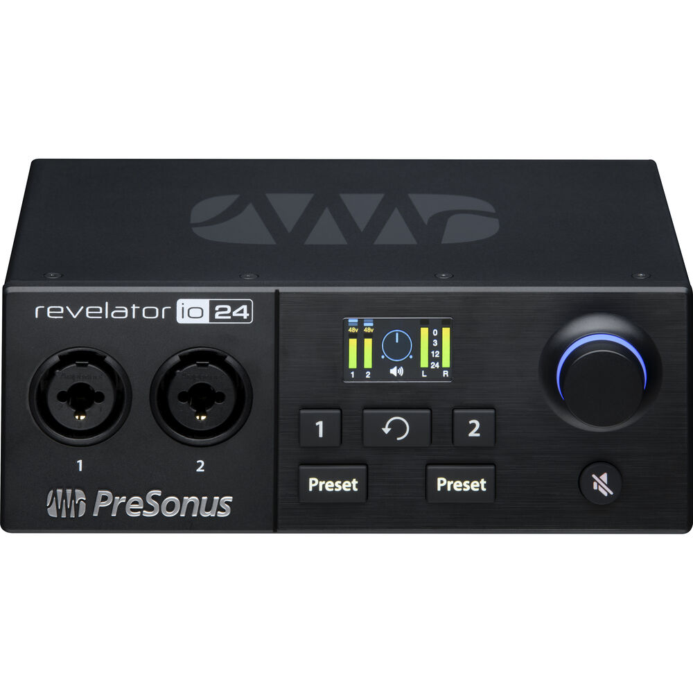 PreSonus Revelator io24 *ของแท้รับประกัน 1ปี* 2x4 USB-C ออดิโออินเตอร์เฟส สำหรับ Podcas/Steam/Musician, Loopback, DSP รองรับMac/PC ฟรีซอฟต์แวร์ ฯลฯ