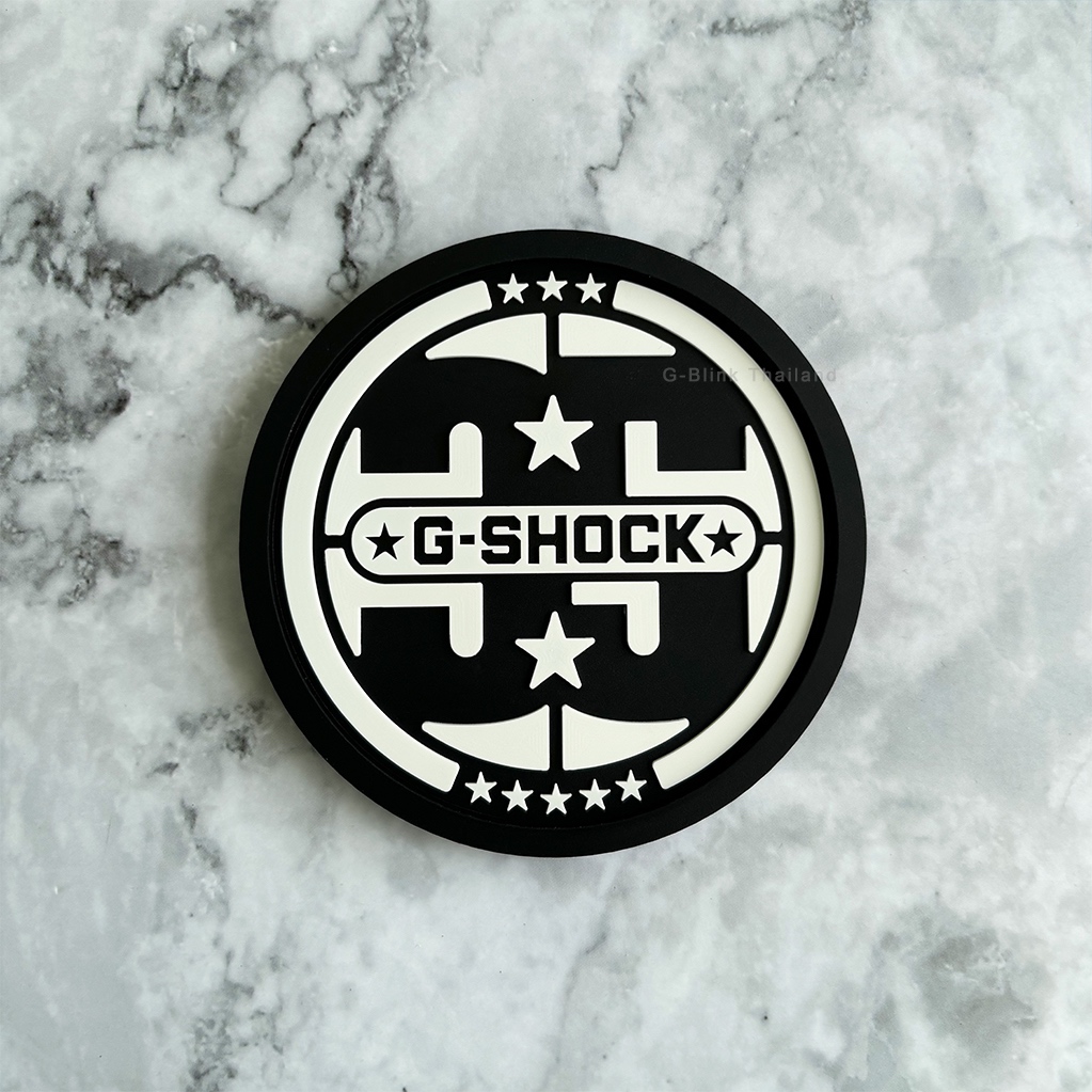 ของสะสม ที่รองแก้ว ซิลิโคน ลายลิขสิทธิ์แท้ โลโก้ G-SHOCK 35th anniversay ใหม่ มือ 1