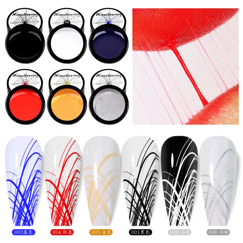 สีเจลใยแมงมุม Spider Nail Gel UV/LED
