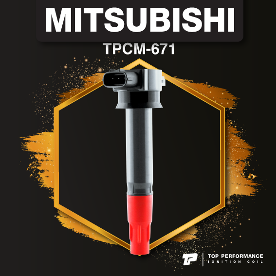 (ประกัน 3 เดือน) คอยล์จุดระเบิด MITSUBISHI TRITON / PAJERO / 4G64 ตรงรุ่น - TPCM-671 - MADE IN JAPAN - คอยล์หัวเทียน ไททัน ไทรทัน ปาเจโร่
