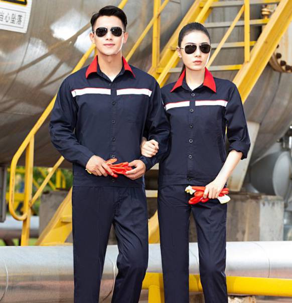 ชุดช่าง ยูนิฟอร์มช่างแขนสั้น สีเหลือง สีแดง สีน้ำเงิน