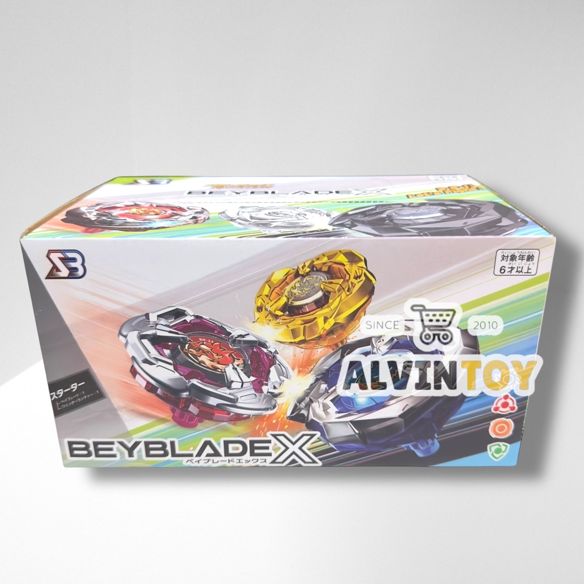 BayBlade เบย์เบลด X ชุดลูกข่าง อุปกรณ์เล่น พร้อมกระเป๋าเก็บอุปกรณ์ พกพาสะดวก