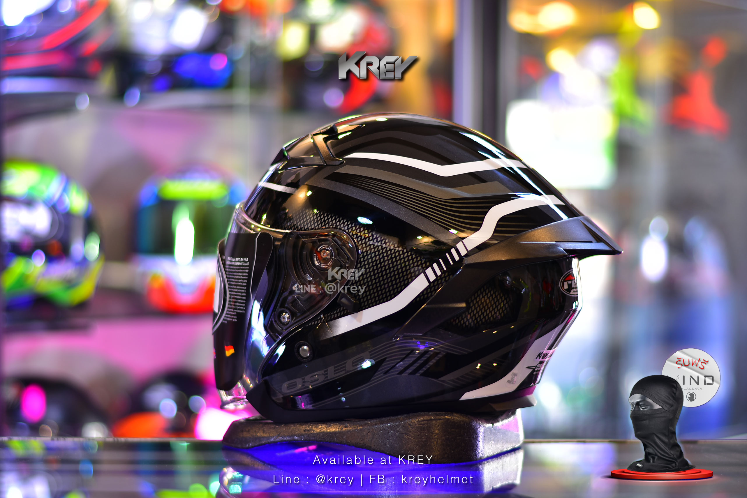 Real model OSLO Magma Black White