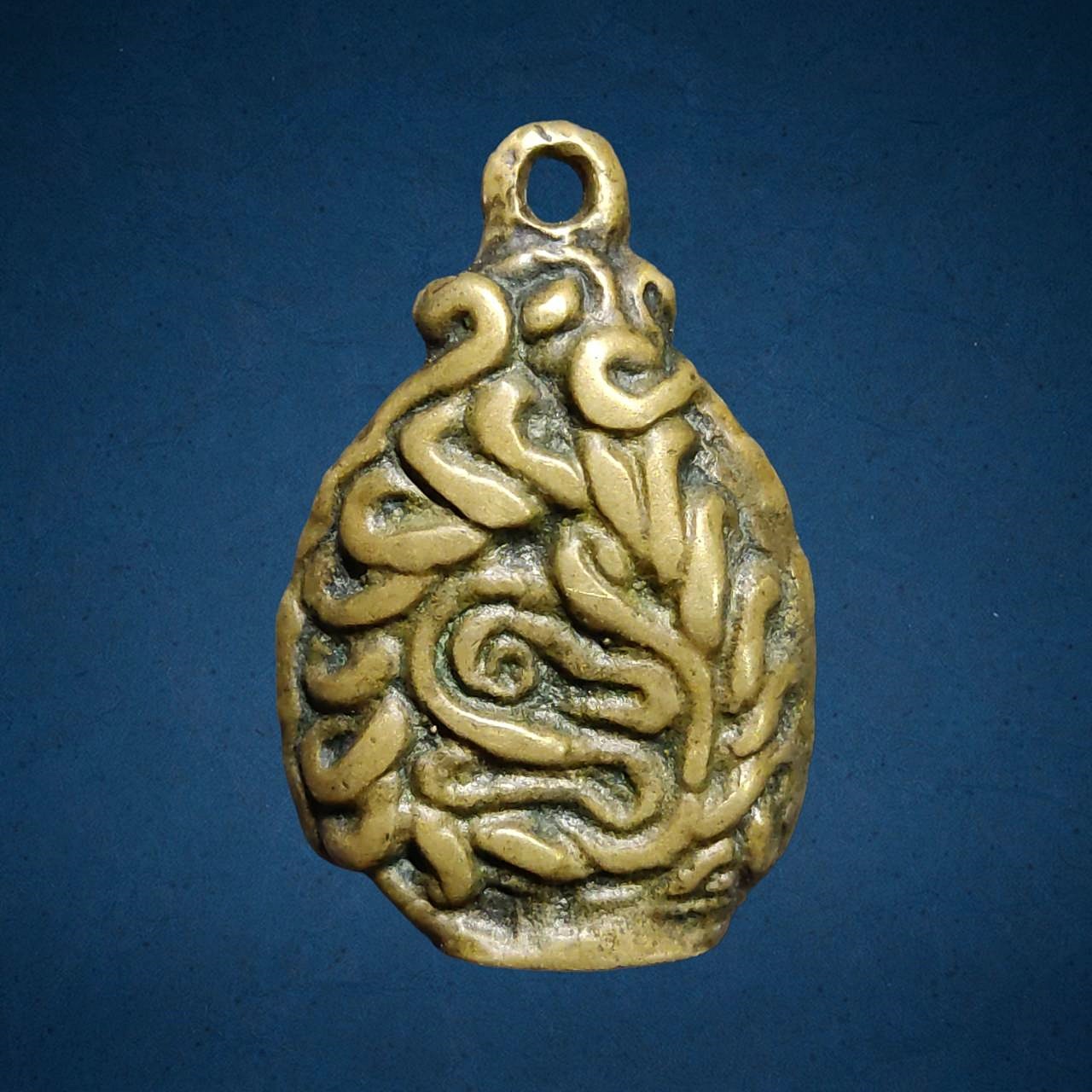 เหรียญหล่อพระอุปคุต หลวงพ่ออิ่ม วัดหัวเขา จ.สุพรรณบุรี ปี 2470 เนื้อทองผสม