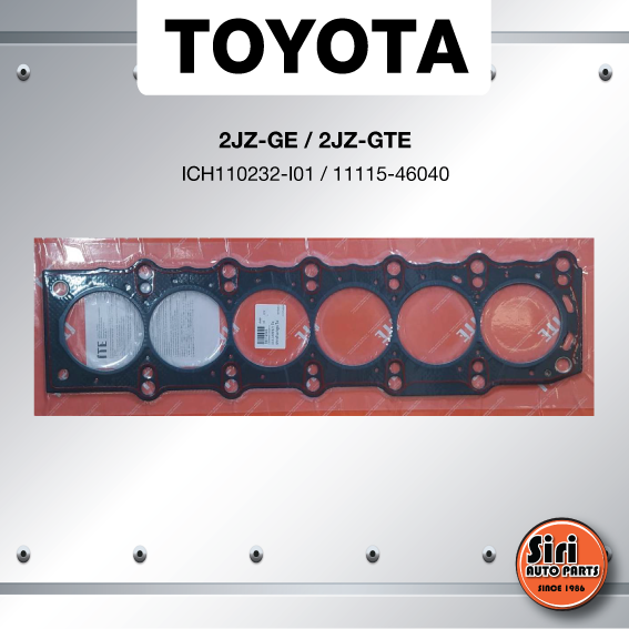 (ประกัน 1 เดือน) ประเก็นฝาสูบ TOYOTA 2JZ-GE / 2JZ-GTE โตโยต้า ICH110232-I01 / 11115-46040 (แบบไฟเบอร์) ความหนา (2.0 mm.) ITE