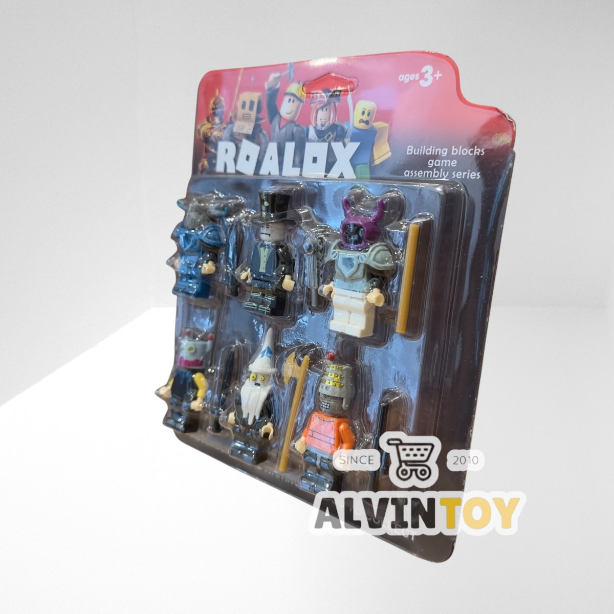 โมเดล ของเล่น Roblox ชุด 6 ตัว พร้อมอุปกรณ์ตกแต่ง