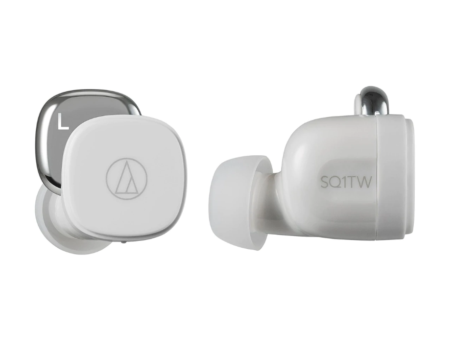 Audio-Technica ATH-SQ1TW *ของแท้รับประกัน1ปี* หูฟังอินเอียร์ True Wireless Bluetooth 5.0 ฟรี!! เอียร์บัด 4ไซส์, สายชาร์จ USB