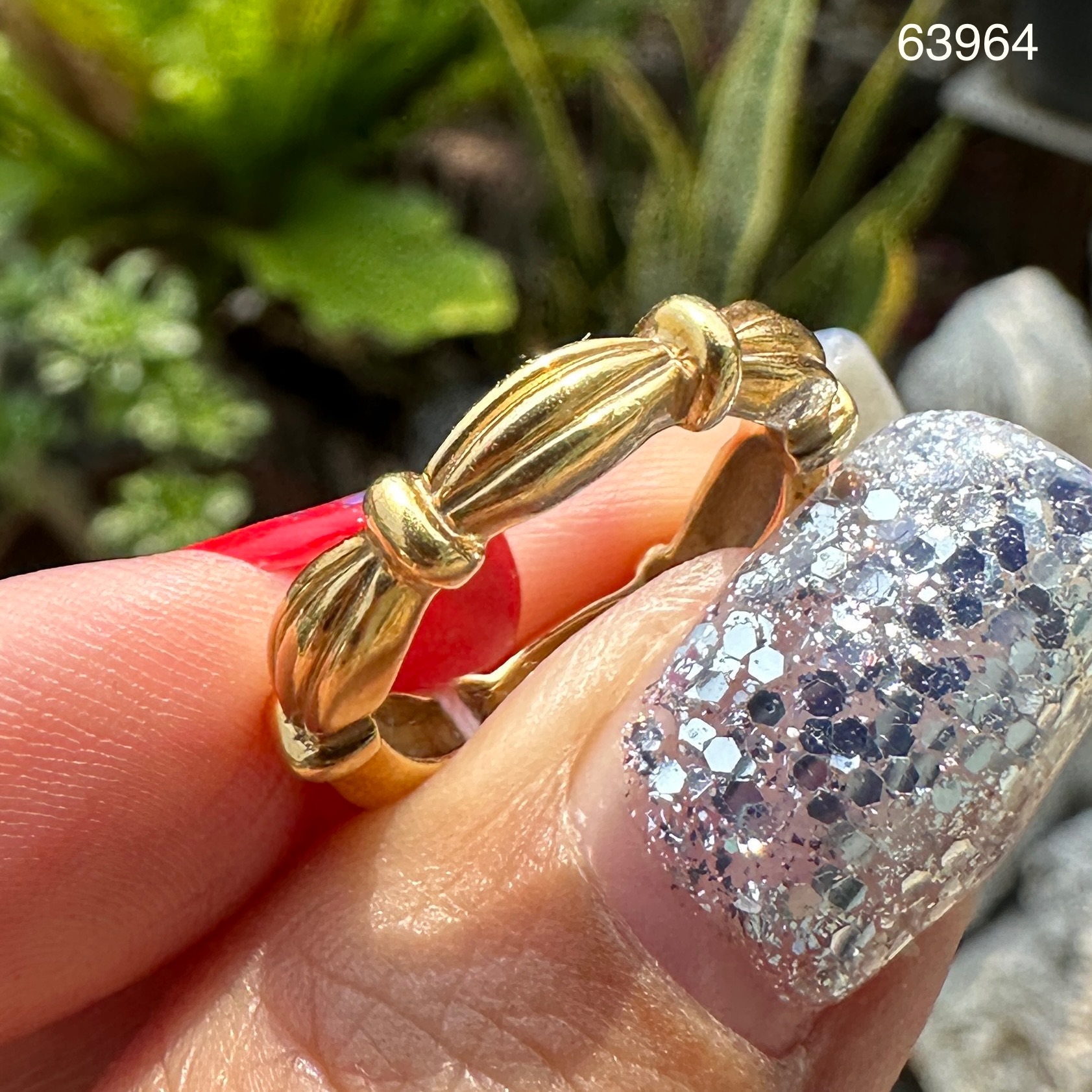 รหัส 63964 แหวน Tiffany & Co. ลายสาน ทอง18K ขนาด 49.5 นน. 4.40 g