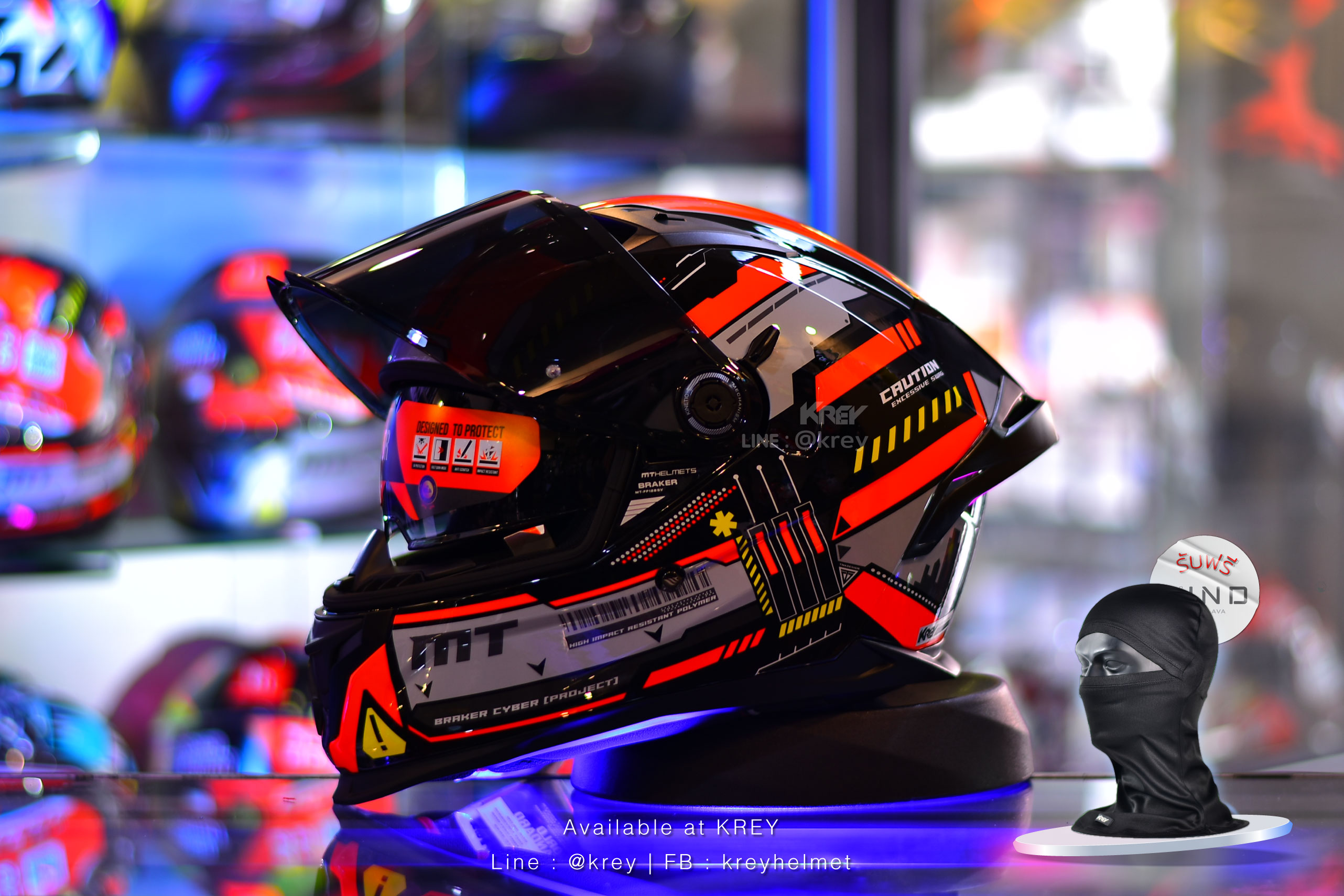 MT model BRAKER SV CYBER GLOSSY RED