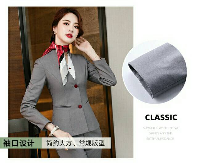 ชุดพนักงานต้อนรับ รีเซฟชั่นโรงแรมห้าดาว ชุดสูท