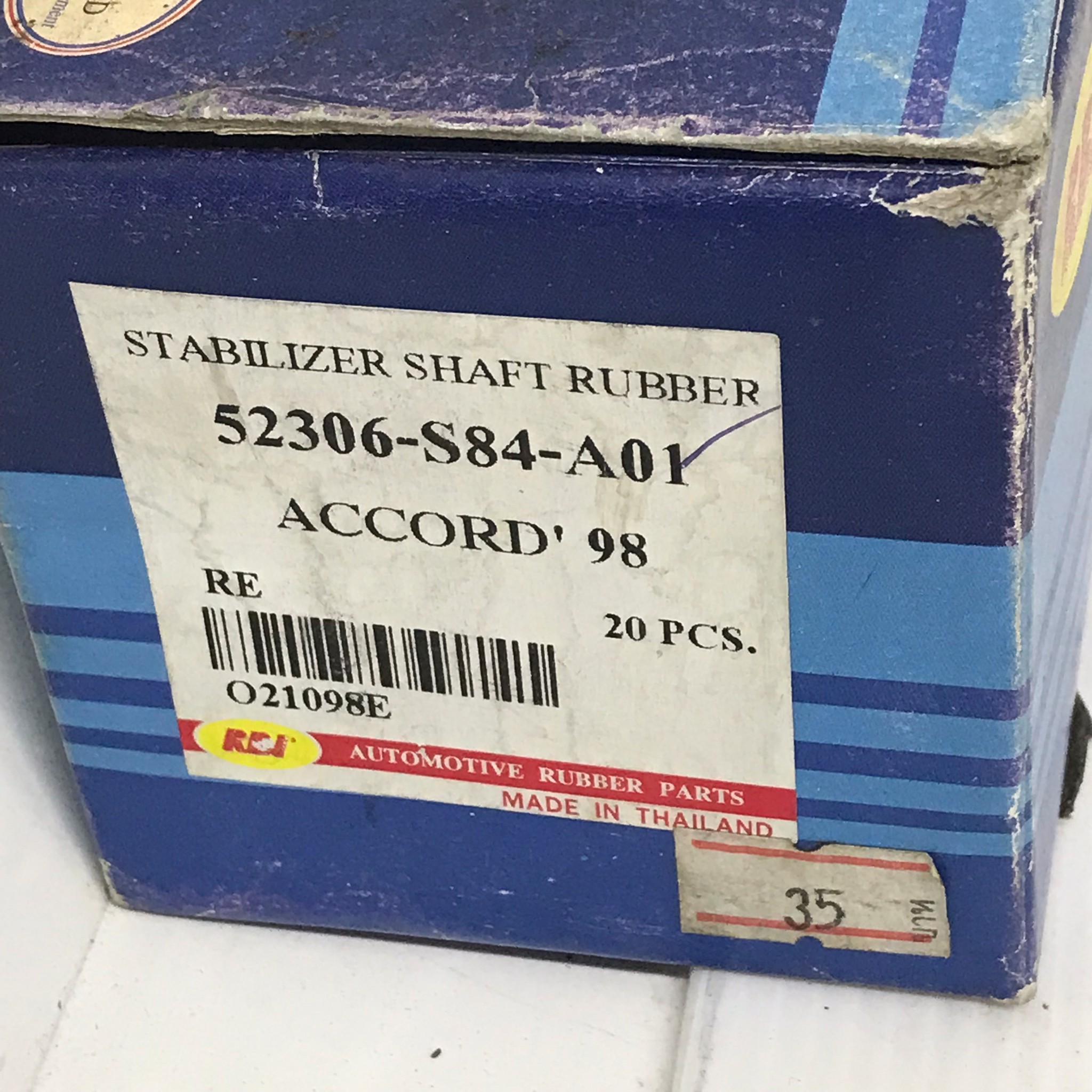 ลูกยางกันโคลง ตัวหลัง HONDA ACCORD ปี 1998 ฮอนด้า แอคครอด / เบอร์ 52306-S84-A01 / O21098E / RBI stabilizer shaft rubber (1 ตัว)