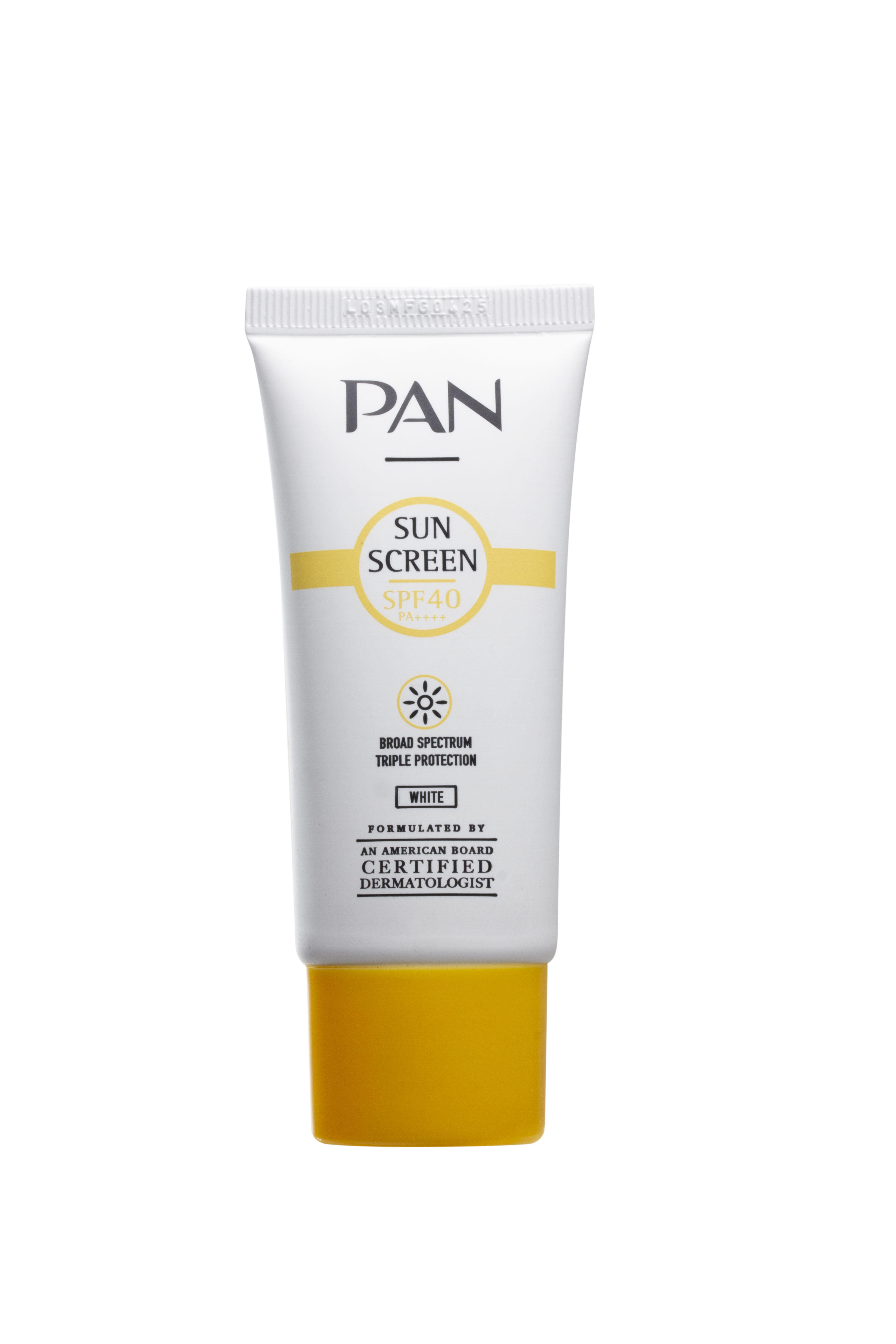 PAN SUNSCREEN SPF 40 PA++++ White 30 g. แพน ซันสกรีน เอสพีเอฟ 40 พีเอ++++ สีขาว