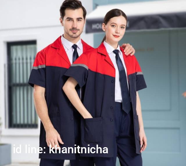 เสื้อคลุมช่าง เสื้อคลุมช่างกันฝุ่่น เสื้อช่างแขนสั้น ยูนิฟอร์มช่าง