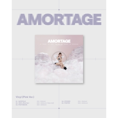 ( Pre-Order ) Jisoo ( Blackpink ) Mini Album [AMORTAGE] LP ( Pink ver ) * มี Poster พับในกล่อง * วางจำหน่าย 30 / 5 / 2025