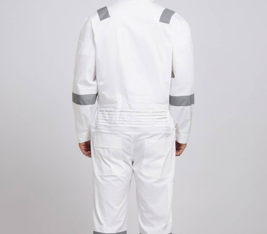 ชุดหมีช่าง ชุดหมีช่างวิศวกร ชุดหมีช่างโรงงาน มีแถบสะท้อนแสง สีแดง สีขาว สีเทา สีส้ม สีกรมท่า สีน้ำเงิน