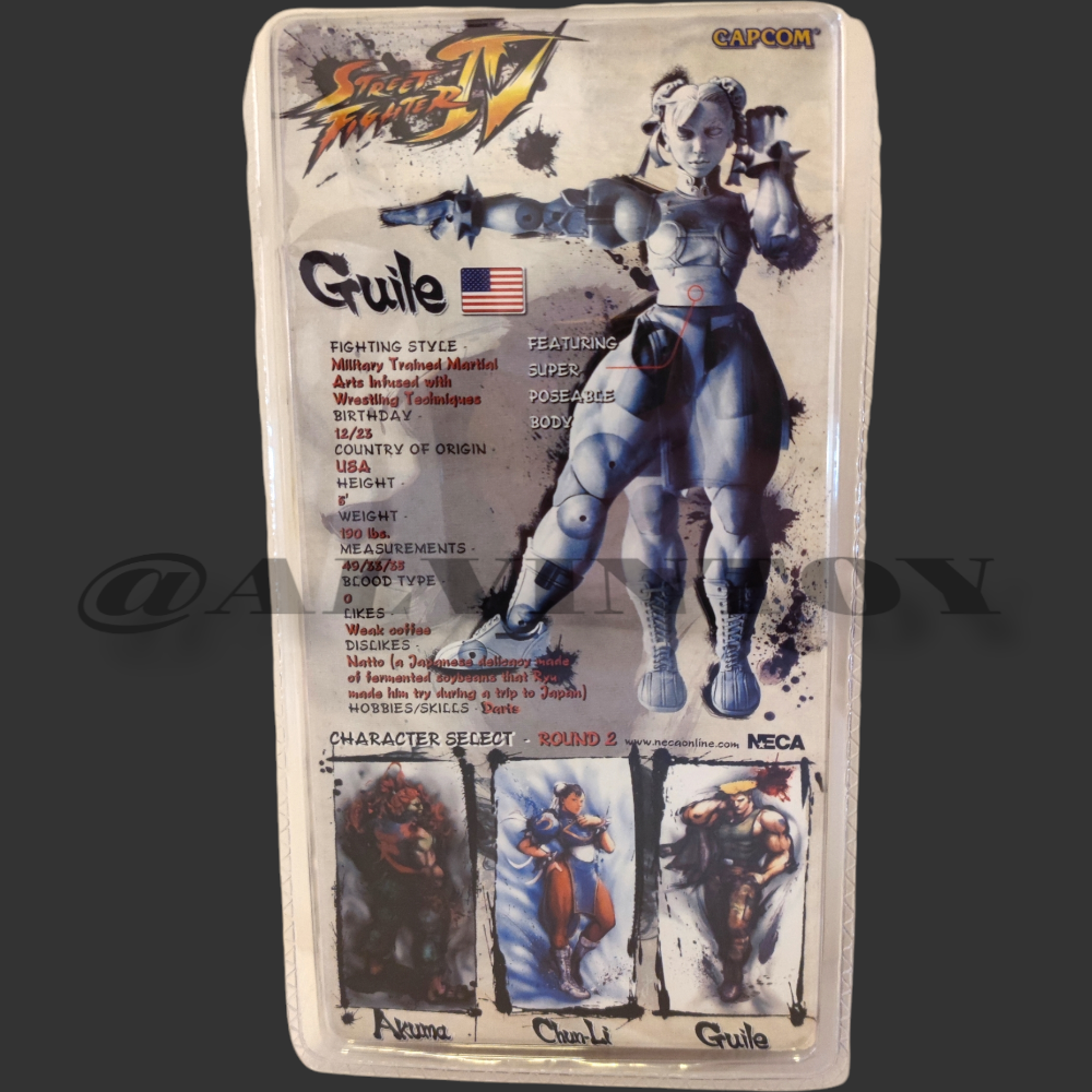 Figure Guile Street Fighter NECA - กิลด์ สตรีทไฟเตอร์